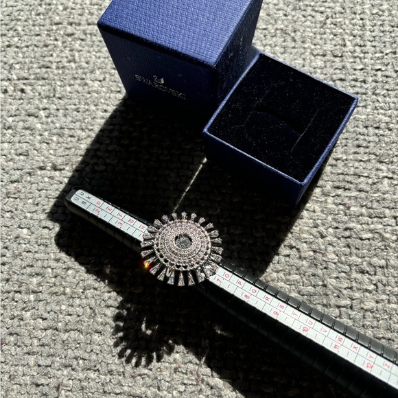 Swarovski Sparkling Dance Dial Up ladies ring rhodium plated 52 brand new ! - Picture 8 of 12
